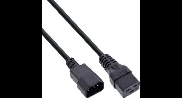 C19 - C14 stroomkabel - 3x 1,50mm / zwart - 3 meter