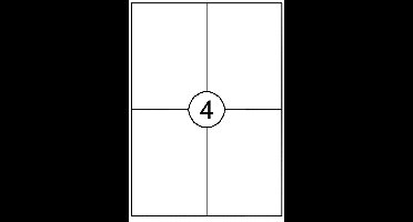 Etiket Quantore 105x148mm 400 stuks