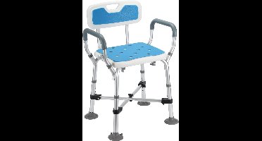 Douchekruk Inklapbaar - Douchestoel - Wit en Blauw