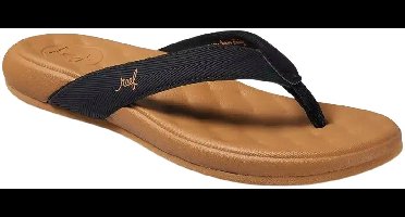 Reef CUSHION HARMONY BLACK/TAN Dames Slippers - black/tan