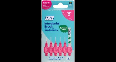 TePe Interdentale Ragers Original 0,4 mm Roze - 3 x 6 stuks - Voordeelverpakking
