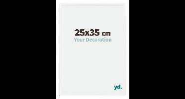 Your Decoration - Fotolijst 25x35 cm - Kunststof - Wit Hoogglans - Bordeaux