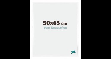 Your Decoration - Fotolijst 50x65 cm - Kunststof - Wit Hoogglans - Bordeaux