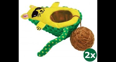 Kong wrangler avocato 2x 11x7 cm