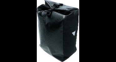 Dresco Enkele Fietstas Traveller – Inhoud 15 Liter - Waterafstotend polyester – Twee bevestigingshaken – Afsluitbare rolsluiting met kliksluiting - Verstelbare schouderriem – Bidonvak - Reflecterende accenten - Afmeting 47x24x14cm