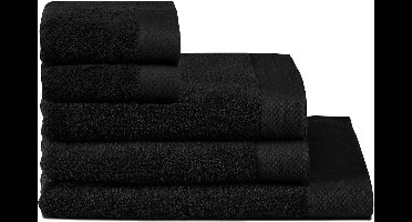 Seahorse combiset Pure 5 delige badtextielset black (2xGD+2BD+1xDL)