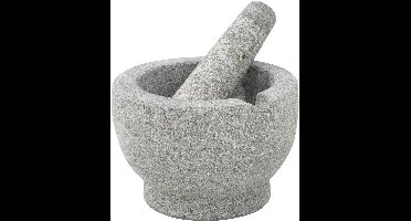 Haushalt 14074 - Vijzel met stamper - graniet - 15 x 11 cm