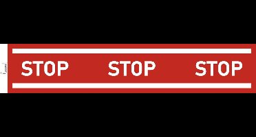Exacompta Zelfklevend bord stopband 100cm - Rood - 67017E