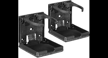 YONO Inbouw Bekerhouder - Universeel geschikt voor Boot, Vrachtwagen, Auto - Inklapbaar en Verstelbaar - 2 Stuks