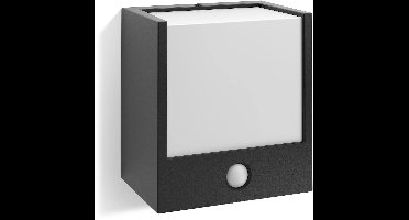 Philips Macaw buitenwandlamp - met sensor - zwart