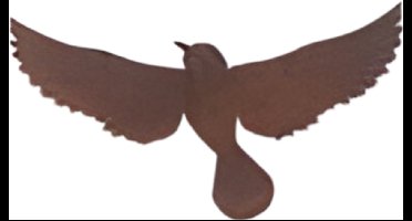 Buitengewoon de boet - Wanddeco ijzer vogel L 26x15 cm