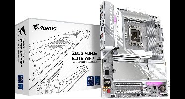 Gigabyte Z890 AORUS ELITE WIFI7 ICE - Moederbord ATX - Socket 1851 - Intel Z890 - DDR5 - Realtek ALC1220 - Ethernet 2.5Gbps - Wi-Fi 7