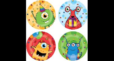 Borden Monster Party - 8 stuks - 23 cm