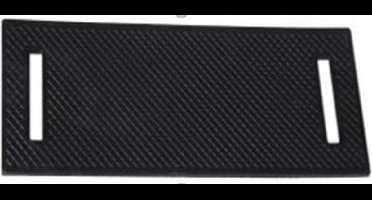 Ladingbeschermer voor Spanband - Rubber - Zwart