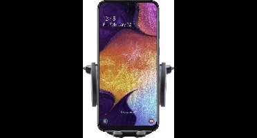 Shop4 - Samsung Galaxy A50 Autohouder Verstelbare CD Houder Zwart met Draaiklem Zwart