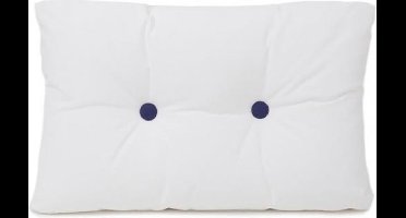 ARC Marine wit Kussen met blauwe Knopen 55 x 35 cm