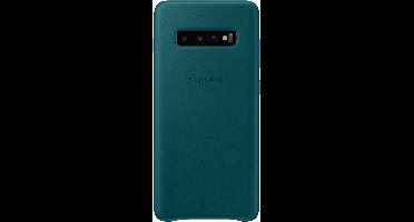 Samsung Lederen Cover - voor Samsung Galaxy S10 Plus - Groen