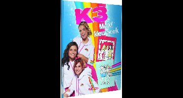maxi kleurboek K3 35 cm blauw