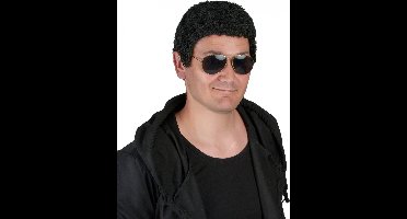 Afro pruik korte krullen