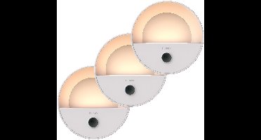 FlinQ Oplaadbare wandlamp 3-pack - Kastverlichting met Bewegingsensor - Keukenverlichting - Nachtlampje - Draadloos
