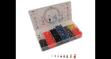 Quadrios 2011C405 Assortiment adereindhulzen Deels geïsoleerd Meerdere kleuren 1200 stuk(s)