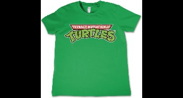 Teenage Mutant Ninja Turtles TMNT Classic Logo Kids T-Shirt Kinder Green-6 Jahre