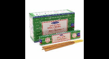 Satya - holy basil - wierook - basilicum - doos 12 pakjes van 15 gram