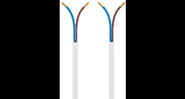 Kopp 151510843 Geïsoleerde kabel H03VV-F 2 x 0.75 mm² Wit 10 m