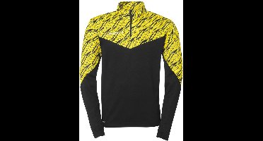 Uhlsport Trainingsjacke Progressive 28 1/4 Zip Top 1002275 Schwarz/Limonengelb-XL
