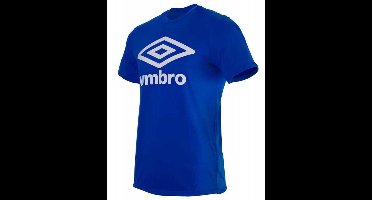 Umbro Football Wardrobe Large Logo T-shirt Met Korte Mouwen Blauw M Man