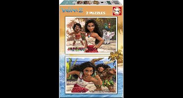 Educa 2x100 Stukjes Vaiana 2 Puzzel Goud