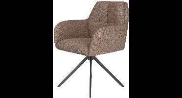 Puur - Dannie draaistoel metaal - taupe