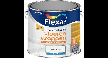 Flexa - Mooi Makkelijk Vloeren & Trappen Zijdeglans - Wit Laurier - Mengverf - 2.5 L