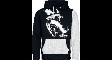 Spider-Man Venom - Tongue Heren Trui met capuchon - zwart/grijs - L