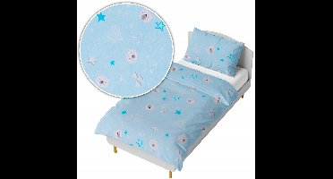 Kinderbeddengoed 140x200cm - Vrolijke Beer Hoofden Print