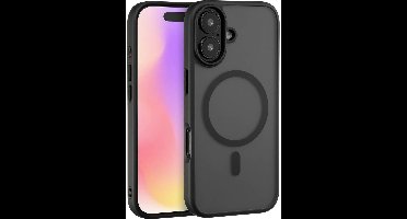 Renkforce RF-6830722 Backcover Apple iPhone 17 Zwart, Transparant MagSafe compatible, Inductieve lading