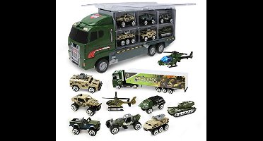 Militaire Vrachtwagen Speelgoed voor Kinderen - Leger Modellen Auto's - Tank en Jeep Speelgoed