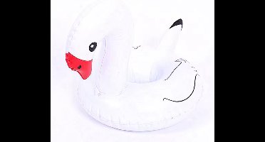 New Age Devi - Opblaas Bekerhouder - Houder voor Blikjes Bekers - 2 stuks - 18x10x10cm - Zwembad Drankhouder - Bekerhouders - Opblaasfiguur - Zwaan