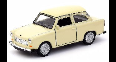 Welly Trabant 601 model auto schaal 1:34, crème