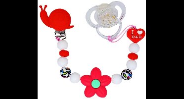 Tutkoord met slak - rood