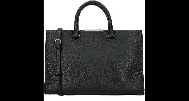 Ted Baker Leren handtas schoudertas Rosane Bar Detail Tote Bag Black zwart