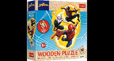 Trefl houten puzzel Spider-Man actie - Marvel speelgoed FSC Mix.