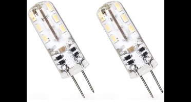 Spectrum LED Insteeklampje G4 1.5W - 12V - 110 Lumen - 6000K Koud wit - Helder daglicht - Energiezuinig - 2 stuks