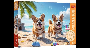Puzzel Corgi hondje 100 stukjes - Puzzle Corgi - piesek 100