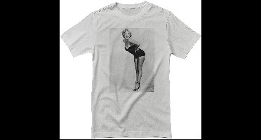 Marilyn Monroe Bathing Suit Pose Portrait T-Shirt RD-1-MM004-DTG White-M