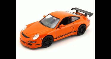 WELLY Porsche 911 GT3 RS 1:34 oranje gegoten modelauto