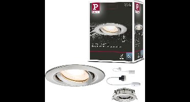 Inbouwlamp Nova Plus zwenkbaar IP65 rond 93mm 30° GU5,3 / GU10 max. 35W 230/12V dimbaar Staal geborsteld
