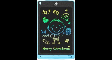 Crrynuo - Kleurrijke Tekentablet voor Kinderen - 8,5 Inch LCD - Met Stift - Plastic - Anti-Vingerafdruk - Blauw