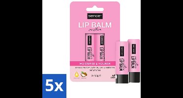 5 x Sence Lippenbalsem Sensitive 2 stuks per verpakking - Lippenbalsem - Voedend Lippenbalsem - Hydraterend Lippenbalsem - Droge Lippen - Gevoelige Lippen