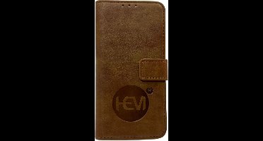 HEM Lederlook Book Case geschikt voor Apple iPhone 17 Air – Bruin (Bronzed Brown) – Luxe Portemonnee Hoesje met Pasjeshouder – Beschermende Wallet Case – Bookcase Hoes